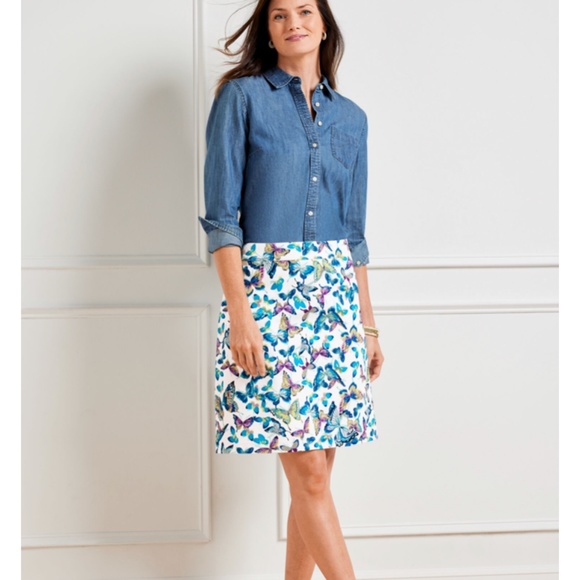 Talbots exquisite butterflies skirt. Worn‎ 1x then dry cleaned - Picture 6 of 7